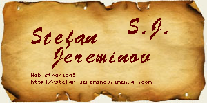 Stefan Jereminov vizit kartica